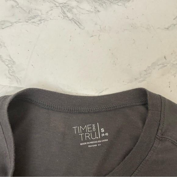 Time & Tru Grand Canyon Shirt Crew Neck Short Sleeve Graphic Tee Size S Gray​ - Picture 4 of 4